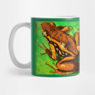 Poison Dart Arrow Frog--Speckled Orange Mug